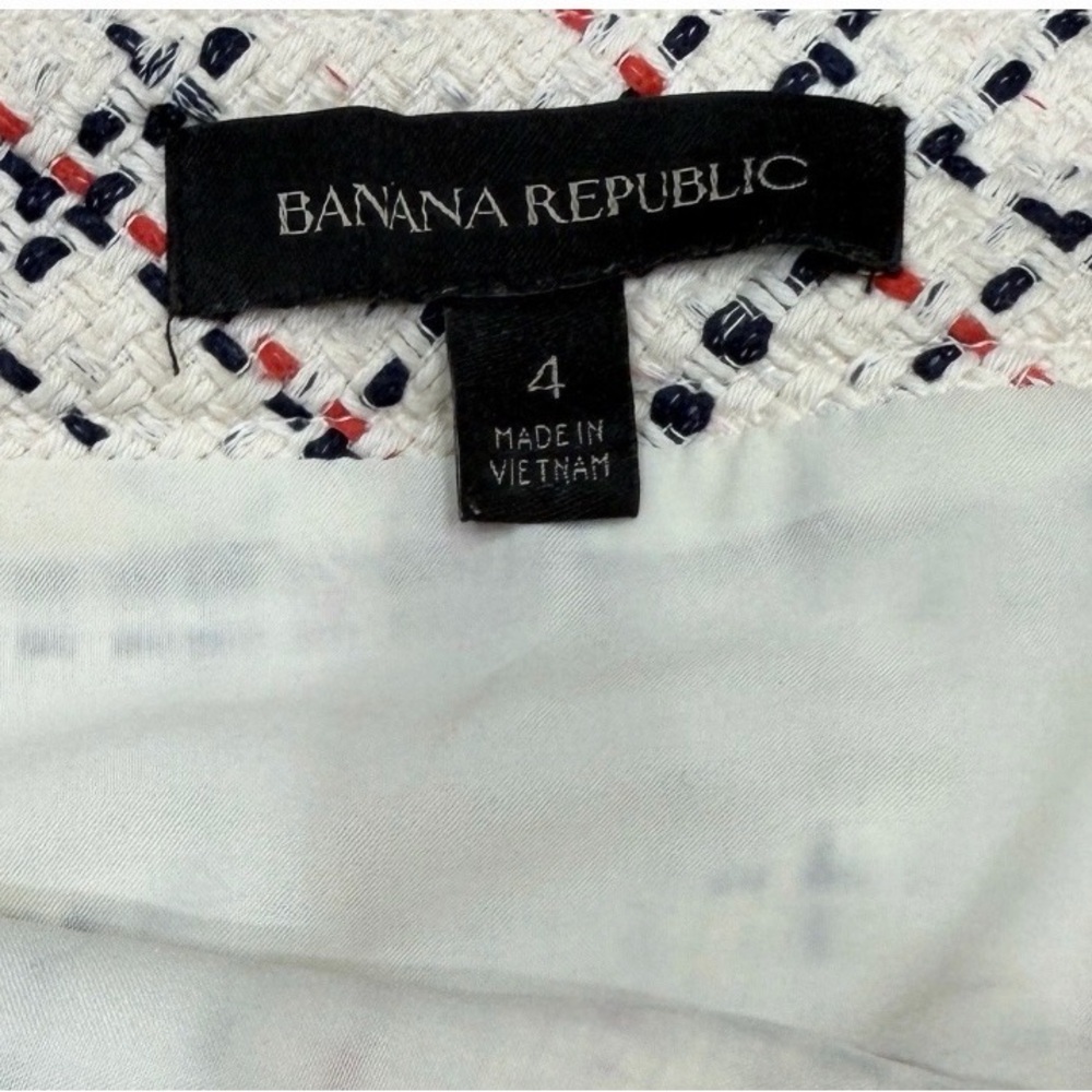 Banana Republic White and Black Pencil Skirt - Picture 3 of 4